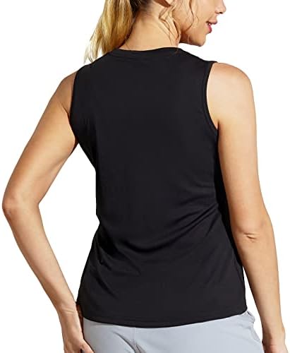 MIER kadın Kolsuz Egzersiz Gömlek UPF 50 Güneş Koruma Koşu spor salonu için üst giyim Kuru Fit Egzersiz Tenis Kas Tee
