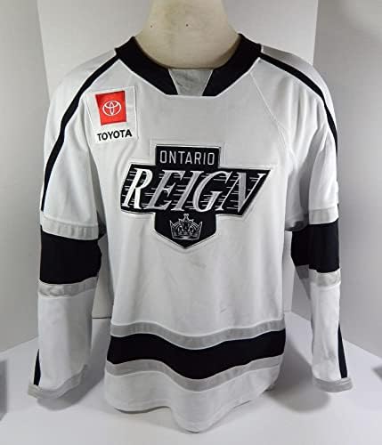 2019-20 Ontario Saltanatı Sheldon Rempal 27 Oyun Kullanılmış Beyaz Forma 54 DP33609 - Oyun Kullanılmış NHL Formaları