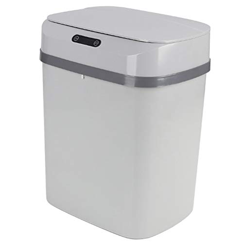 Hemoton Otomatik Çöp Kutusu Kapaklı Otomatik Çöp Kutusu Sensörlü Çöp Kutusu Mutfak Banyo ve Ofis için Fotoselli Otomatik