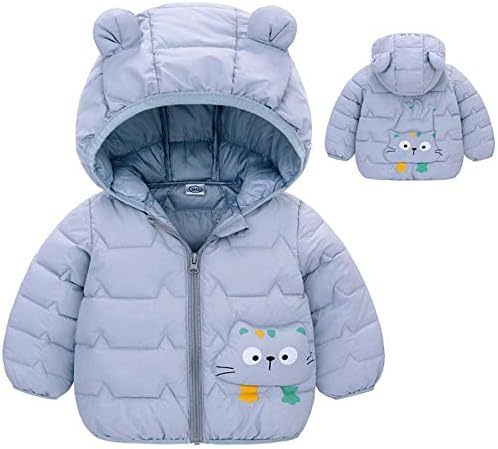 Kışlık Mont Çocuklar Yürümeye Başlayan Bebek Erkek Kız kapitone ceket Sevimli Karikatür Ayı Davlumbaz Sıcak Giysiler Kış