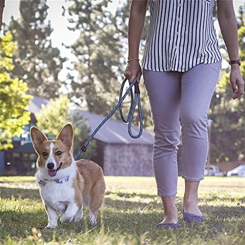 XWWDP Sürgülü Halat köpek tasması Yaka 2 in 1 Ayarlanabilir Halka Yaka Konfor Küçük Orta Büyük evcil hayvan koşumu