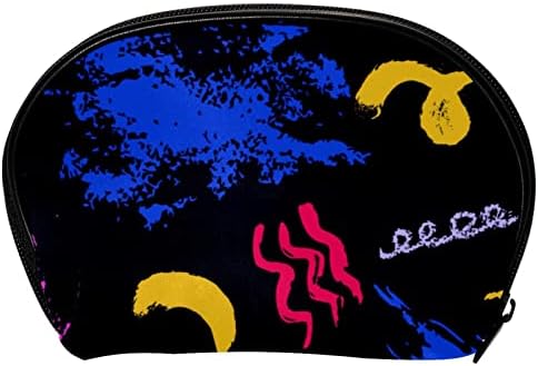 TBOUOBT Makyaj Çantası Seyahat Kozmetik Çantası Kılıfı Çanta Çanta ile Fermuar, Renkli Soyut Graffiti Sanat
