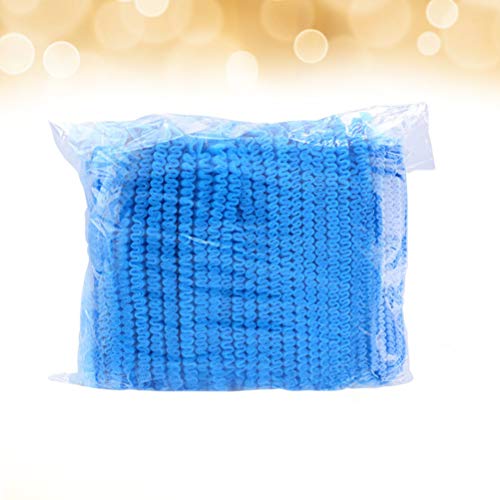 Exceart 100 Adet Steril Net Şapka Microblading Aksesuarları Makyaj Tek Kullanımlık Saç Kapaklar Kaş Dövme Aşılama Kirpik