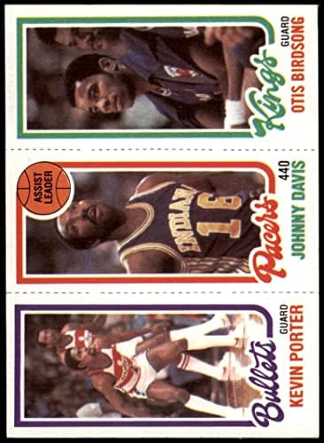 1980 Topps 250/114 / 125 Kevin Porter / Johnny Davis / Otis Kuş Şarkısı (Basketbol Kartı) NM+