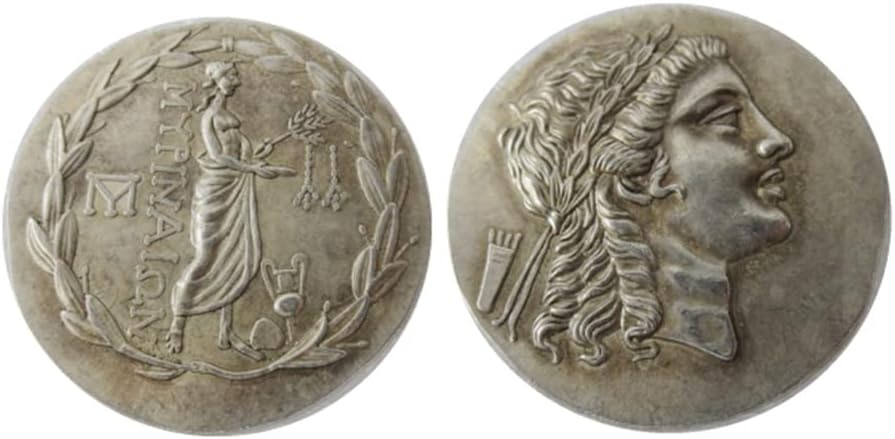 Gümüş Dolar Antik Yunan Sikke Dış Kopya Gümüş Kaplama hatıra parası G12S