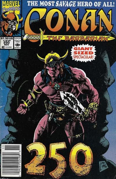 Barbar Conan 250 (Gazete Bayii) VF ; Marvel çizgi romanı