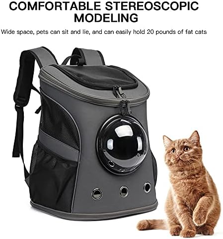 REDHONG Taşınabilir evcil hayvan sırt çantası Taşıyıcı Şeffaf Panoramik Uzay Kapsülü Şekli Büyük Uzay Istikrarlı Rahat kedi