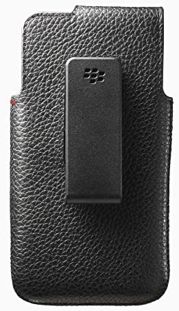 BlackBerry Z10 için BlackBerry OEM Deri Döner Kılıf-Siyah