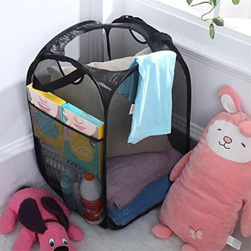 TJLSS saklama kutusu Sepet Örgü çanta düzenleyici Taşınabilir Ev Katlanabilir Çok Fonksiyonlu çamaşır sepeti Çamaşır (Renk: