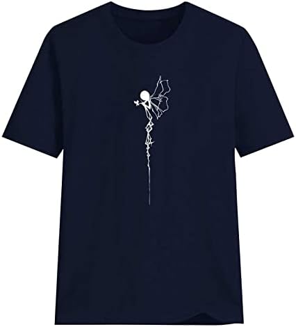 lcepcy Sevimli Grafik Tee Kadınlar için Moda Yaz Yuvarlak Boyun T-Shirt Rahat Kısa Kollu Tee Gömlek