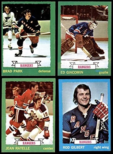 1973-74 Topps New York Rangers Takım Setine Yakın Rangers-Hokey 6-EX / MT-Slabbed Hokey Kartları