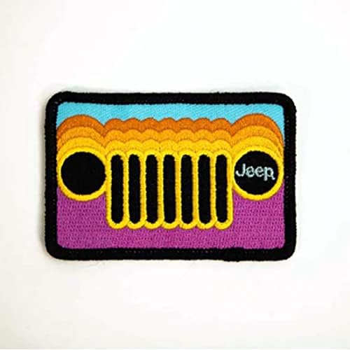 Jeep Retromatik Izgara Logosu Ütü, ısı yalıtımı, Dikişli işlemeli Yama