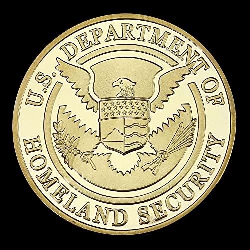 BBYHXOCZWC CBP Hatıra Sınır Devriyesi ABD İç Güvenlik Bakanlığı Koleksiyon Sanat hatıra parası Mücadelesi Coin