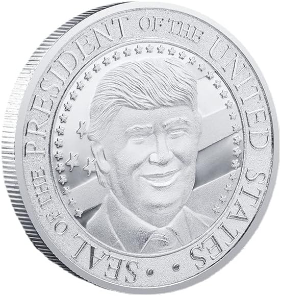 2021 Yeni Trump, Amerika Birleşik Devletleri'nin 45. Başkanı El Sanatları Koleksiyonu Mücadelesi Coin Altın Sikke (Gümüş)
