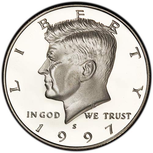 1997'lerin Gümüş Kanıtı Kennedy Yarım Dolar Seçimi Dolaşımsız ABD Darphanesi