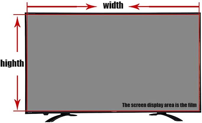 AİZYR Göz Koruması TV Ekran Koruyucu mavi ışık filtresi LCD TV Parlama Kalkanı, PET Yumuşak Parmak İzi Önleyici Film Monitör