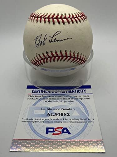 Bob Lemon Cleveland Kızılderilileri İmza Resmi MLB Beyzbol PSA DNA'sını İmzaladı * 82 İmzalı Beyzbol Topları