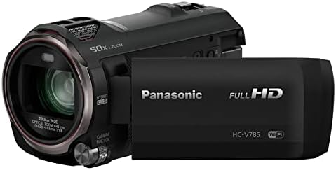 Panasonic HC-V785K Full HD Video Kamera Kamera 20x Optik Zoom ile Tripod Standı ile Paket Çanta ve Şarj Edilebilir Piller