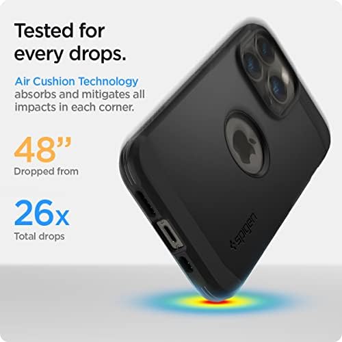 Spigen Sert Zırh Mag (MagFit) [Aşırı Koruma Teknolojisi] MagSafe ile Uyumlu iPhone 13 Pro Max için Tasarlanmış Kılıf (2020)