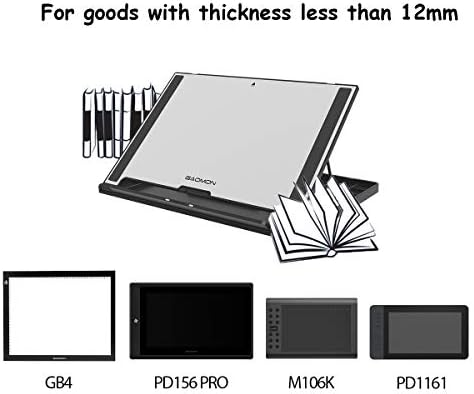 GAOMON Çok Fonksiyonlu Ayarlanabilir Standı Tablet Tutucu PD156 PRO / PD1161 ve Diğer Pedleri / Kalem Ekranlar / Tabletler