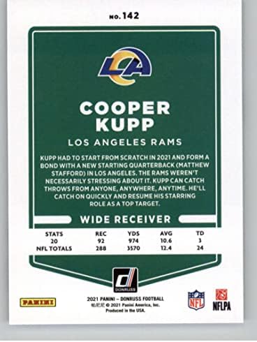 2021 Donruss 142 Cooper Kupp Los Angeles Koç NFL Futbol Kartı NM-MT