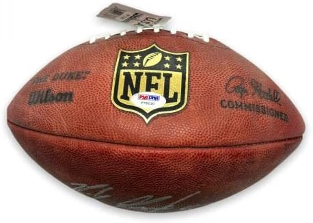 Rob Gronkowski İmzalı Kazınmış Stat Duke Futbol LE 87/87 PSA/DNA İmzalı Futbol Topları İmzaladı