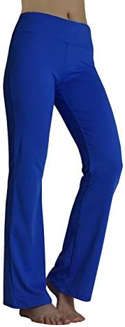 Cicilin Bootcut Yoga Pantolon Kadın Egzersiz Bootleg Pantolon Karın Kontrol Cepler