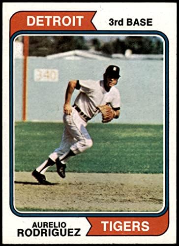1974 Topps 72 Aurelio Rodriguez Detroit Kaplanları (Beyzbol Kartı) ESKİ / MT + Kaplanlar