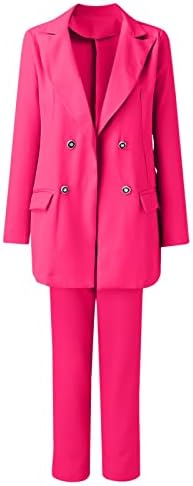 Iki Parçalı Ofis Takım Elbise Egzersiz Blazer Elbise İş Rahat Blazer Takım Elbise Blazer Ceketler Kadınlar için 2023 moda