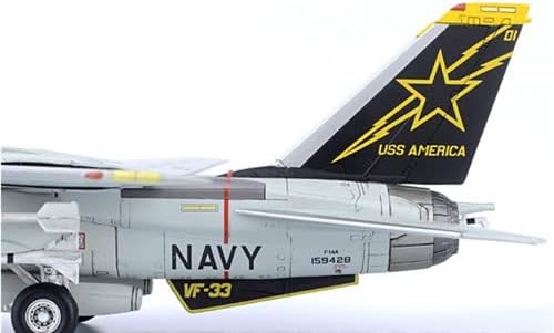 Kalibre Kanatları F - 14A Tomcat USN VF-33 Starfighters, NF201, USS Amerika, 1981 Sınırlı Sayıda 1/72 DİECAST Uçak Önceden