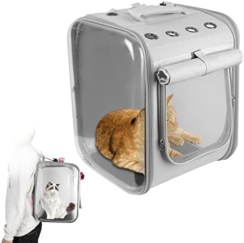 ADKHF Taşıyıcı Sırt Çantası Taşınabilir Küçük Köpekler için Uzay Kapsülü Kafes Nefes Seyahat Açık (Renk: B, Boyut