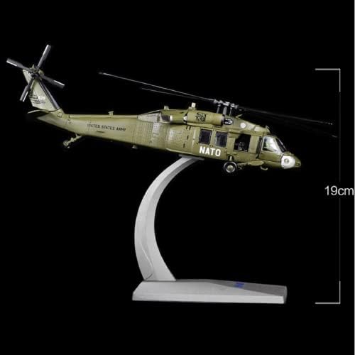 1/72 Ölçekli UH-60 Siyah Helikopter Hava Askeri Uçak Modeli Alaşım Modeli Diecast Uçak Modeli Koleksiyonu için