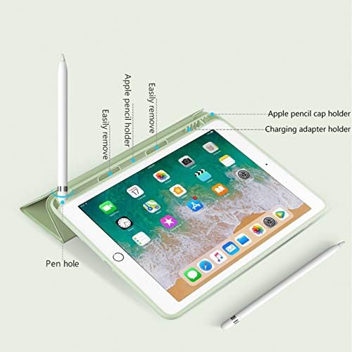 kenke iPad kılıfı Hava 3 10.5 (3. Nesil) 2019, kalemlik ile Hafif Üç Katlı Akıllı kılıf, Yumuşak TPU arka kapak [Tam Vücut