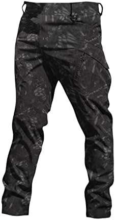 Erkek Kargo Pantolon Hafif Elastik Kumaş Taktik Pantolon, Dayanıklı Kargo Yürüyüş İş Sweatpants, Dış Giyim