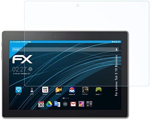 atFoliX Ekran Koruyucu Film ile Uyumlu Lenovo Tab 3 10 İş Ekran Koruyucu, Ultra Net FX koruyucu film (2X)