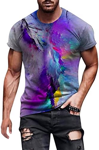 UBST Asker Kısa Kollu erkek t-shirtleri, 3D Sokak Grafik Baskılı Gömlek İlkbahar Yaz Crewneck Casual Tee Tops