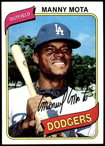 1980 Topps 104 Manny Mota Los Angeles Dodgers (Beyzbol Kartı) NM + Dodgers