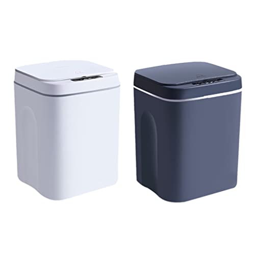YCFBH Akıllı çöp tenekesi Otomatik sensörlü çöp kovası Sensörü Elektrikli çöp kutusu Ev çöp kutusu (Renk: OneColor, Boyut: