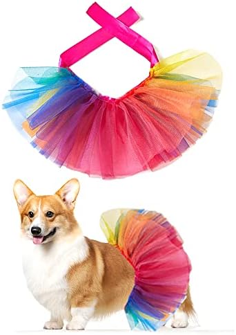 Gökkuşağı Köpek Kostüm Eşcinsel Gurur Sevimli Köpek Bandana, Gurur Aksesuarları için Küçük Orta Köpekler Kediler, fantezi