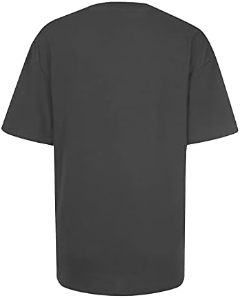 Bayan Mektup Grafik Tişörtleri Tekne Boyun Bluz T Shirt Kısa Kollu Hediye Sevimli Komik Sonbahar Yaz Tişörtleri 2023 KW