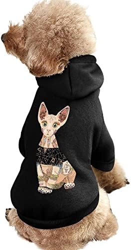 Gurur Sphynx Kedi Tek Parça Köpek Kostüm Pet Takım Elbise Şapka ile evcil hayvan aksesuarları Köpek ve Kedi için XS