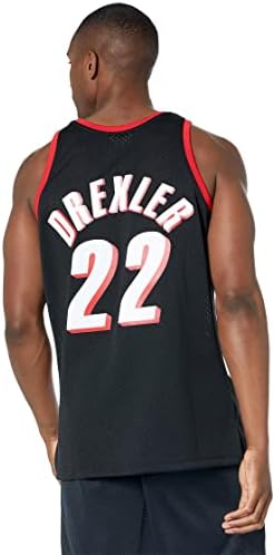 Mitchell & Ness NBA Swingman Yol Forması Trail Blazers 91 Clyde Drexler Siyah MD