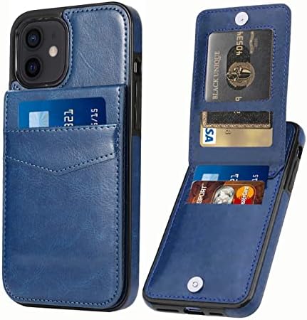Seabaras iPhone 11 Cüzdan Kılıf için Kredi kartı tutucu ile Kadın Erkek PU deri cüzdan iPhone için kılıf 11 Durumda 6.1 inç