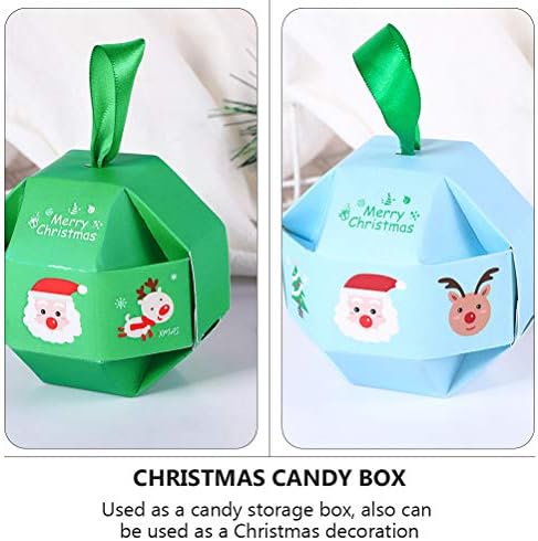 UPKOCH Noel Şeker Kutuları Ambalaj Kutuları Kılıfları 30 adet (Çeşitli Renk)