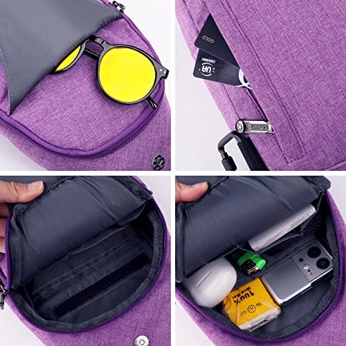 WATERFLY Küçük Crossbody asma sırt çantası Anti Hırsızlık seyahat için sırt çantası Göğüs omuzdan askili çanta