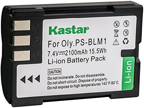 Kastar Pil (2-Pack) Olympus için BLM-1, BLM-01, PS-BLM1 Olympus için Çalışmak C-5060, C-7070, C-8080, E-1, E-3, E-30, E-520,