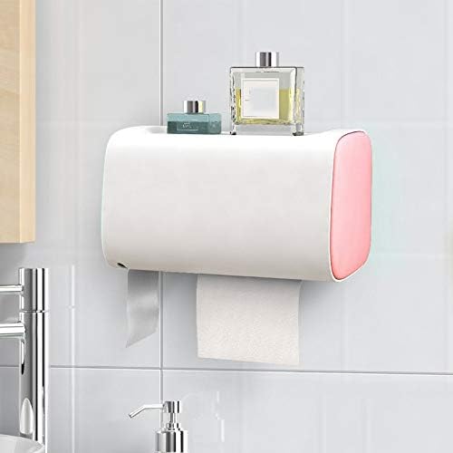WSZJJ Banyo Su Geçirmez Tuvalet Kağıdı Tutucular Duvara Monte Saklama Kutusu Çift Katmanlı Plastik Kağıt Tutucular Taşınabilir