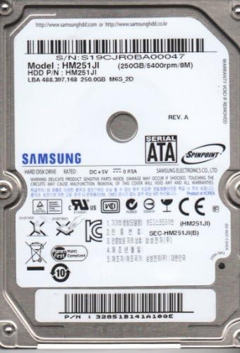 Samsung SpinPoint 250 GB SATA / 150 5400 RPM 8 MB 2.5 Sabit Disk