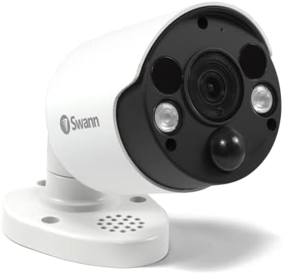 Swann ev güvenlik kamerası, POE Cat5e NVR 4K HD Video, Kapalı veya açık Kablolu gözetim CCTV, renkli gece görüşü, ısı hareket