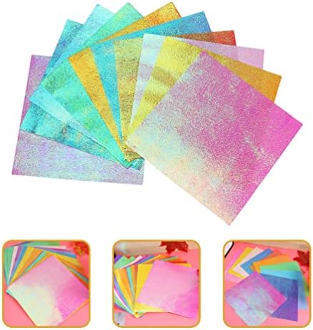 SEWACC 150 Adet Origami Kağıt Çift Taraflı Glitter Karalama Defteri Kağıtları Kare Katlama Kağıtları Sanat El Sanatları Projeleri